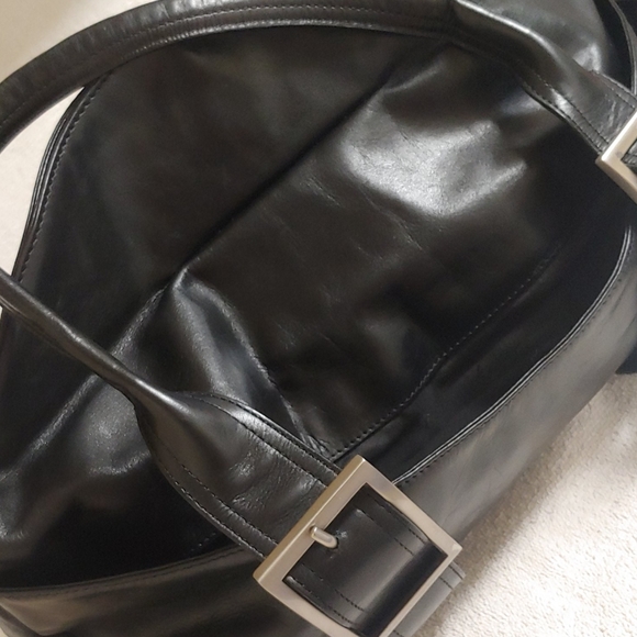 NWOT Kenneth Cole NY black leather bag - Picture 8 of 16